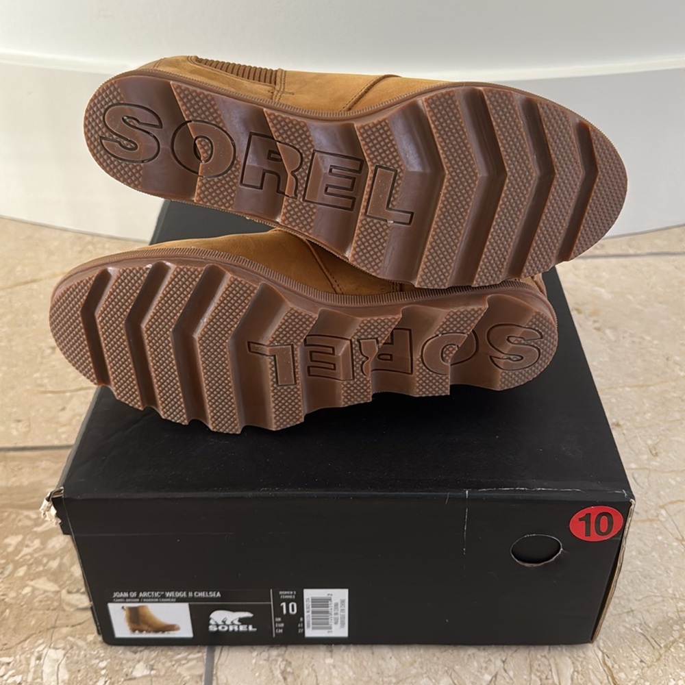 Sorel Joan of Arctic™ Wedge II Chelsea Boot Camel Brown - Picture 9 of 16